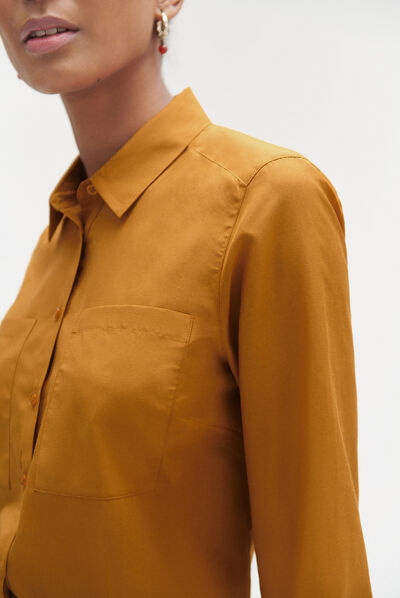 Camisa Eden amarillo mostaza mujer