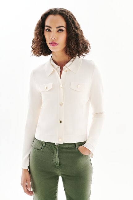 Sweater Mflo ecru woman