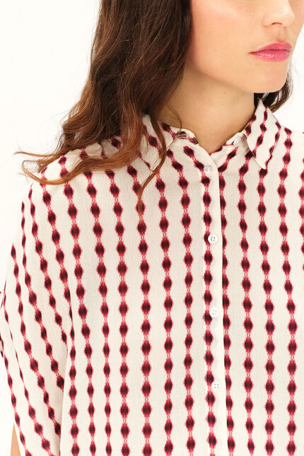 Camicia carma rosso scuro donna