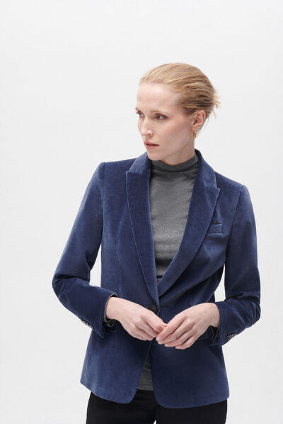 Blazer Aurora blu navy donna