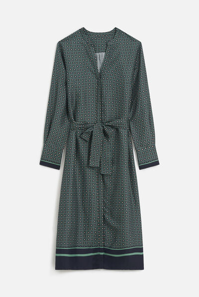 Vestido romie azul marino mujer