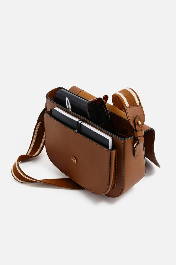 Sierra en cuir naturel tas camel vrouw