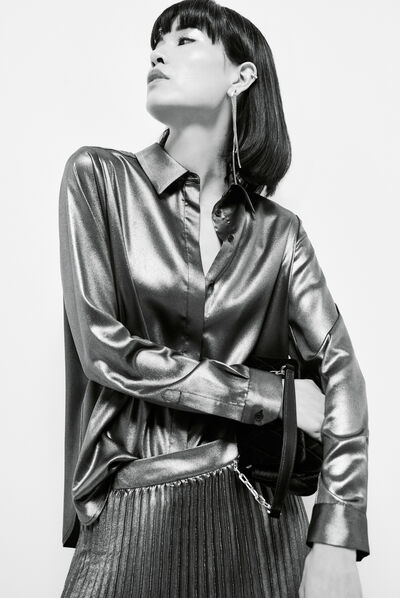 Blouse cjamie4 couleur or femme
