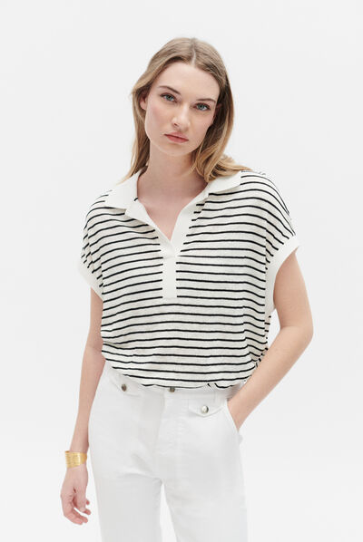 T-shirt taki blanc femme