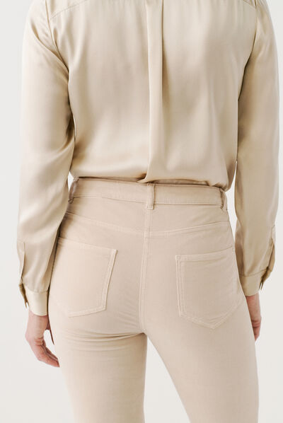 pantaloni sylvano beige donna