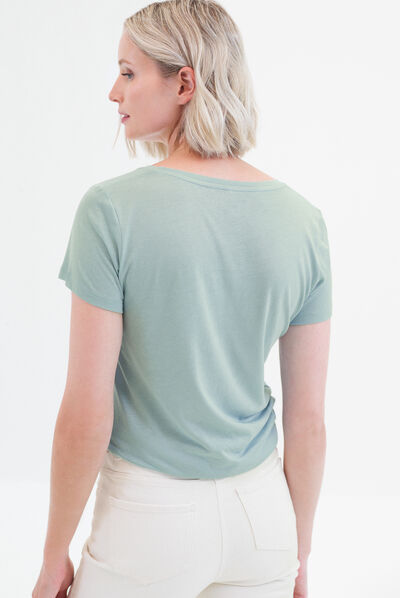 T-shirt Nessa verde chiaro donna