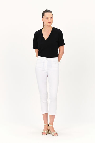 pantacourt mason blanc femme
