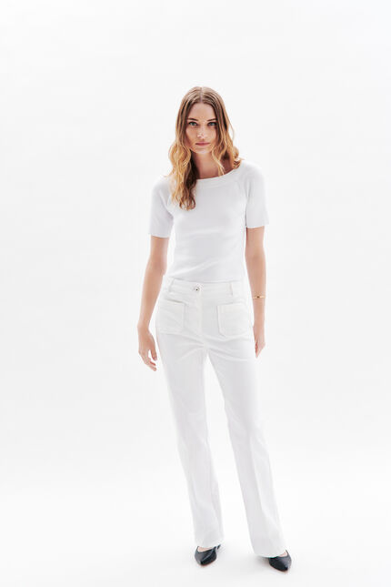 Pantalon Pelley2 blanc femme