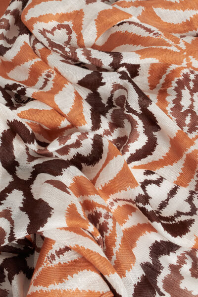 foulard kaia marron fonce femme