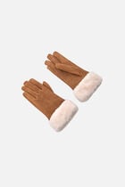Noe natural leather gloves camel woman