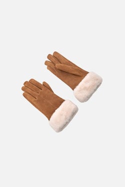 Gants Noe en cuir naturel camel femme