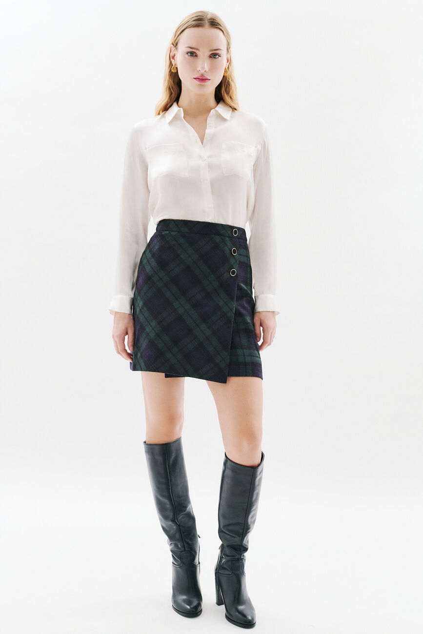 Justiane skirt navy blue woman