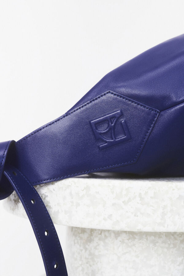 Soane en cuir naturel tas bleu foncé vrouw