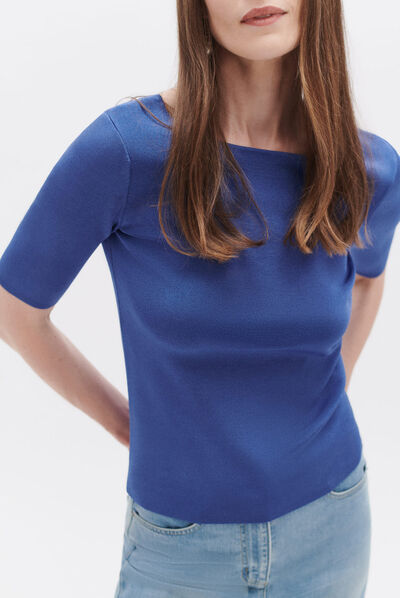 Pull missy bleu electrique femme