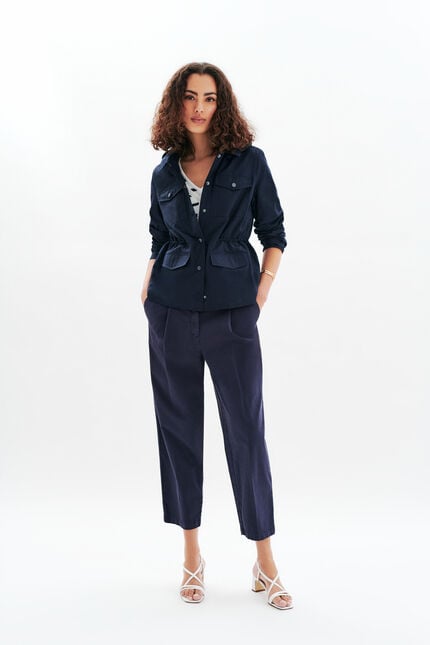 Parka Gracy bleu marine femme