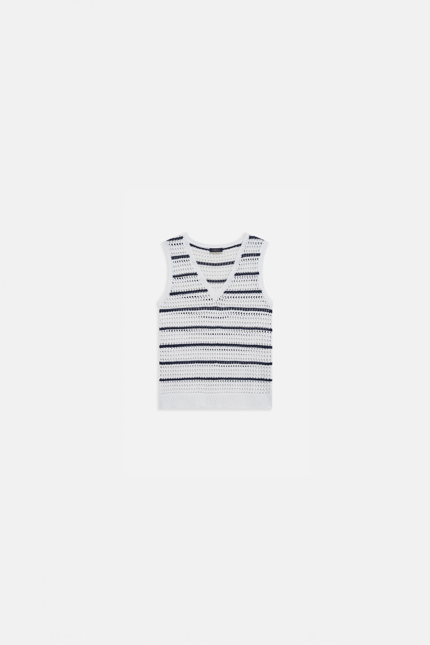 Pull mkaren blanc femme