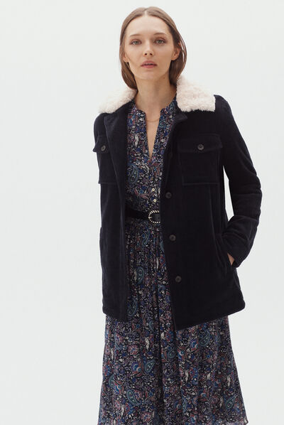 veste noemie bleu marine femme
