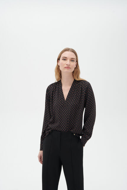 Blouse cemmy noir femme