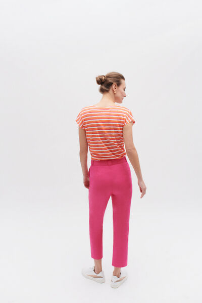 pantalon bobby rose fushia femme