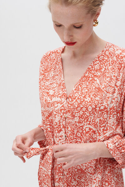 Vestido Rita naranja mujer