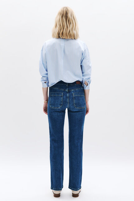 Pantalon pelley denim denim stone femme