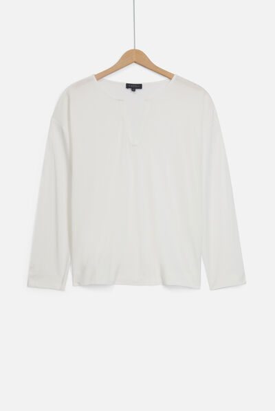 t-shirt texas ivoire femme