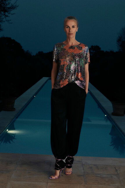 Blouse camila orange femme