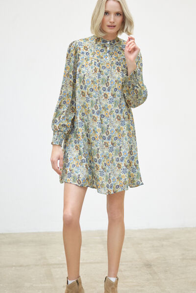 robe anderson jaune clair femme