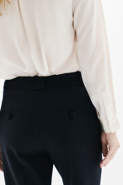 Pantalon Pelagie bleu marine femme