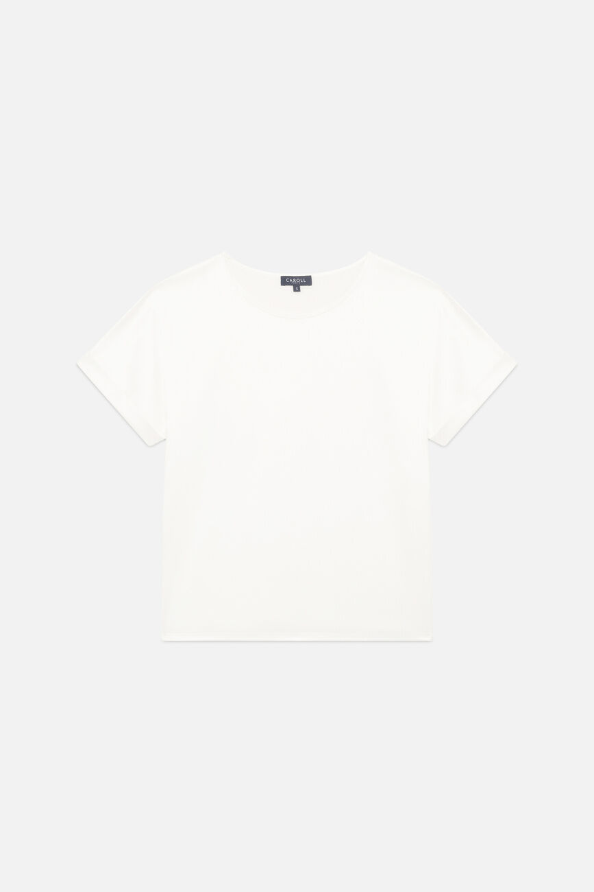 T-shirt Tmargerita ecru vrouw