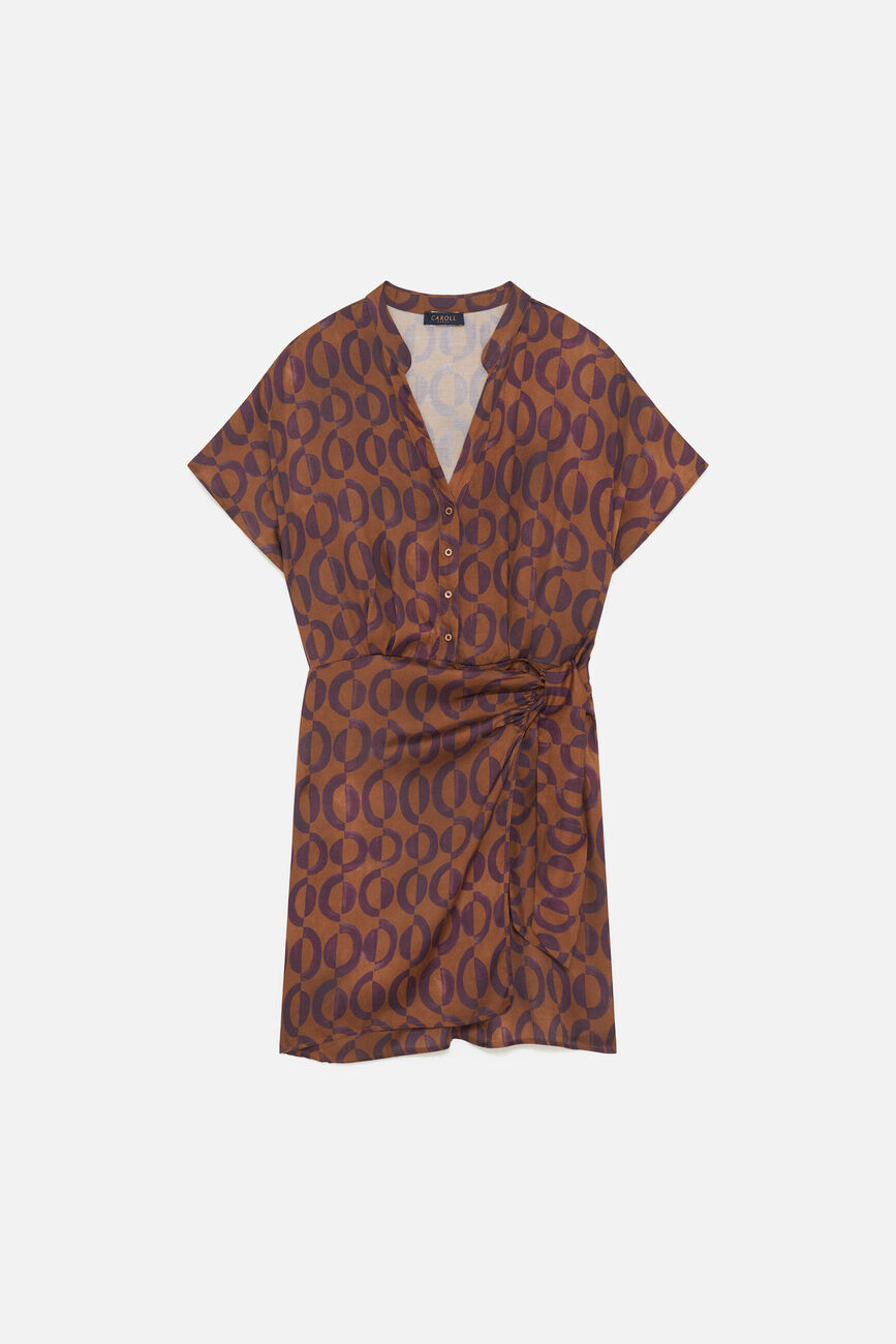 Robe Rash camel femme