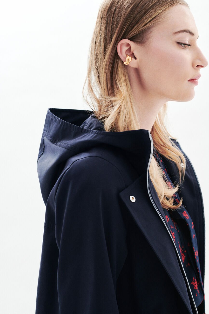 Gvenard Coat navy blue woman