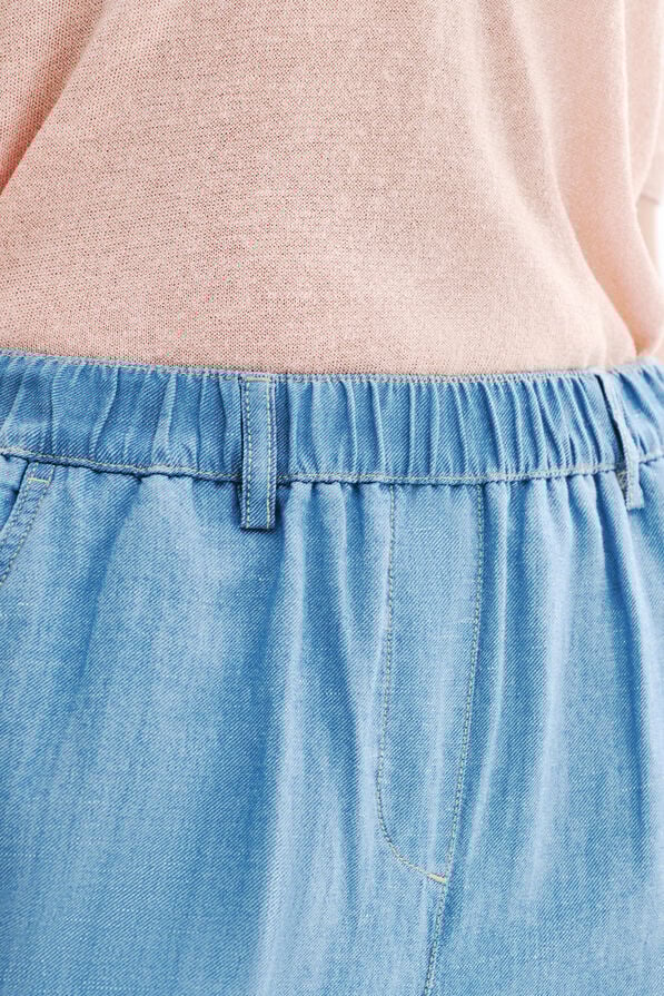 calcas pnoori denim baby azul mulher calças pnoori denim baby azul mulher