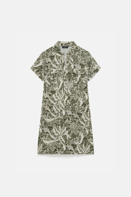 Robe rlaureen vert kaki femme