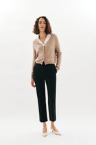 Mtheodore cardigan light brown woman