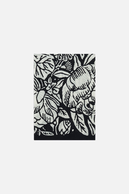 Foulard lery 100% laine noir femme