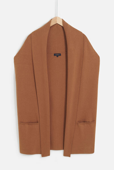 Veste melisa marron cognac femme