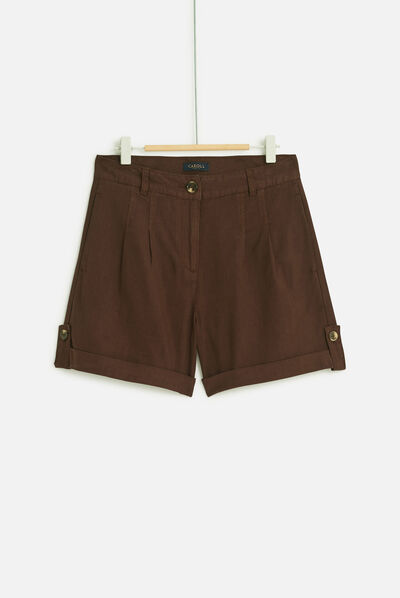Short castino casual marron fonce femme