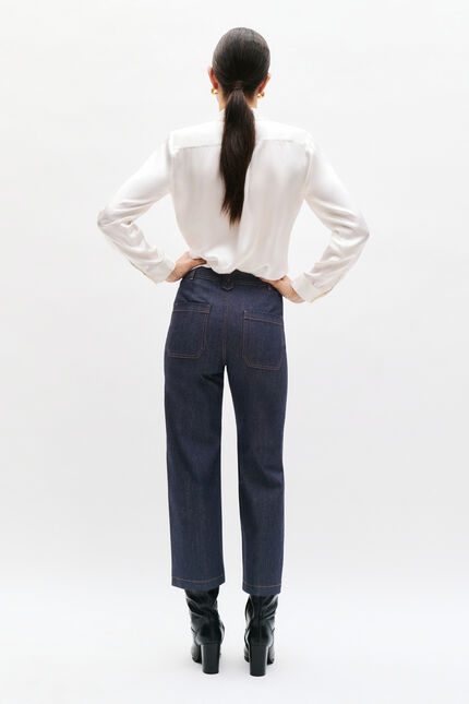Jean teano denim double stone femme