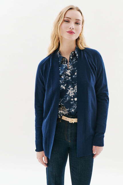 Gilet mgary bleu marine femme