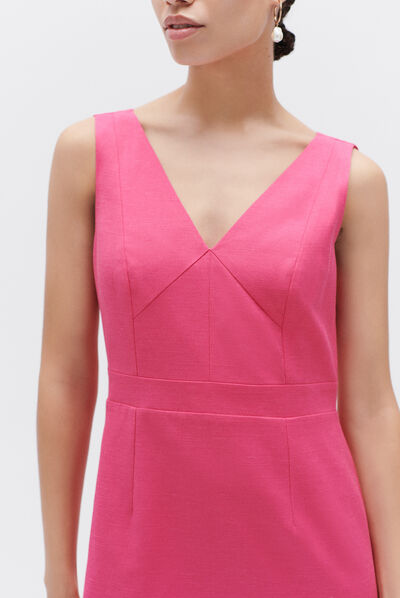 robe sisi rose fushia femme