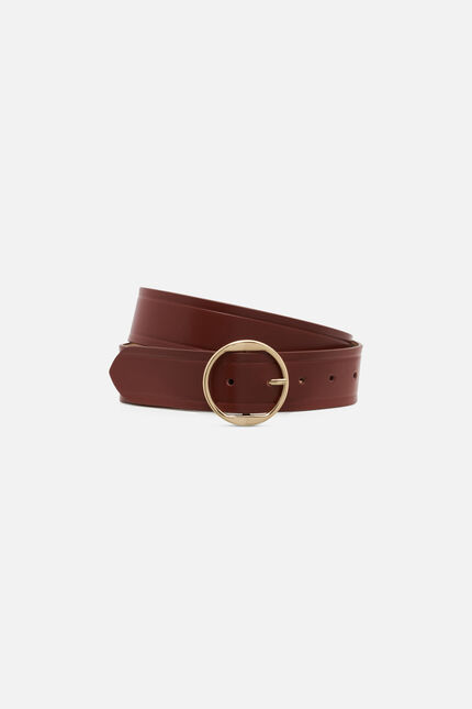 Ceinture filly cuir naturel marron cognac femme