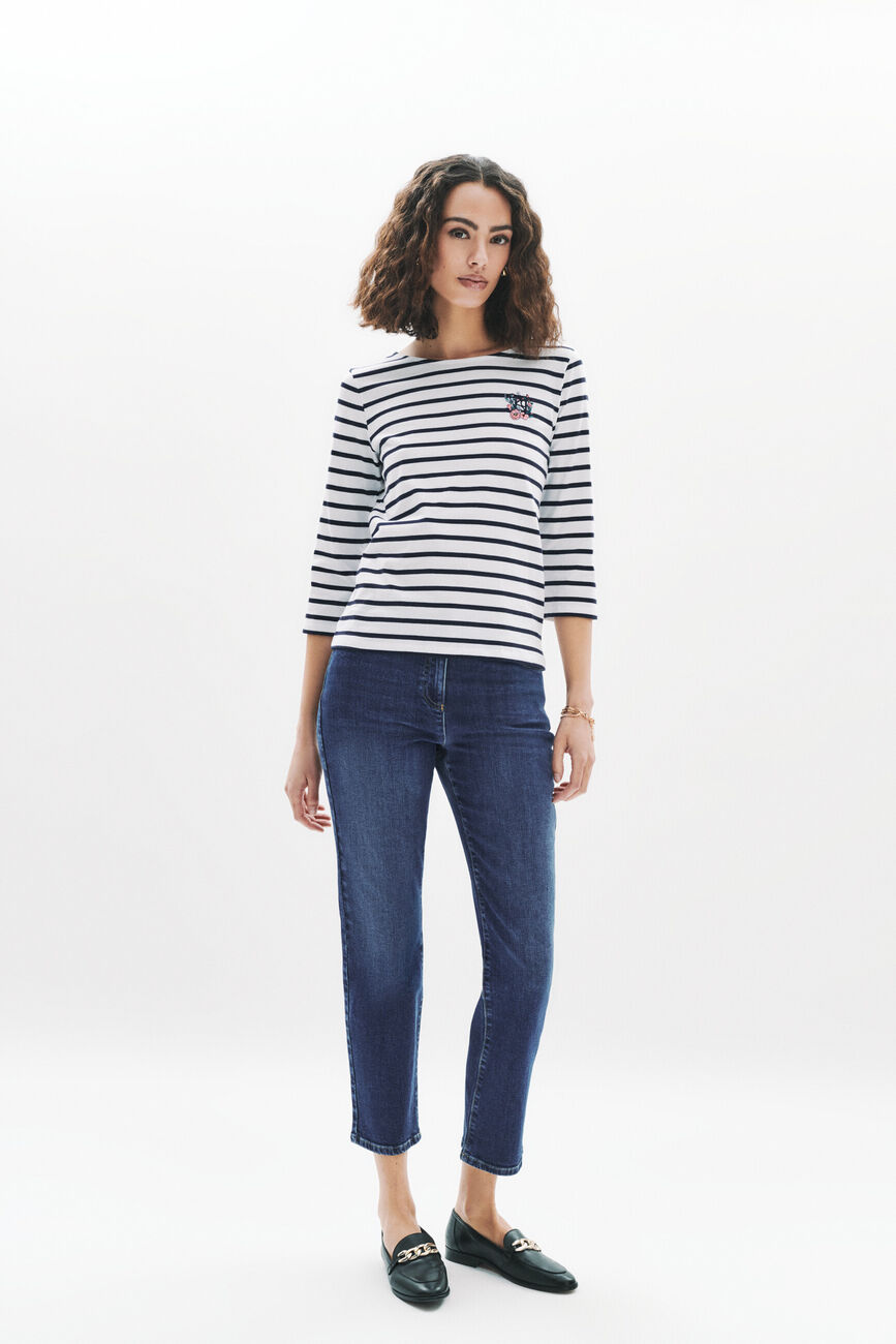 T-shirt Tmarie bleu marine femme