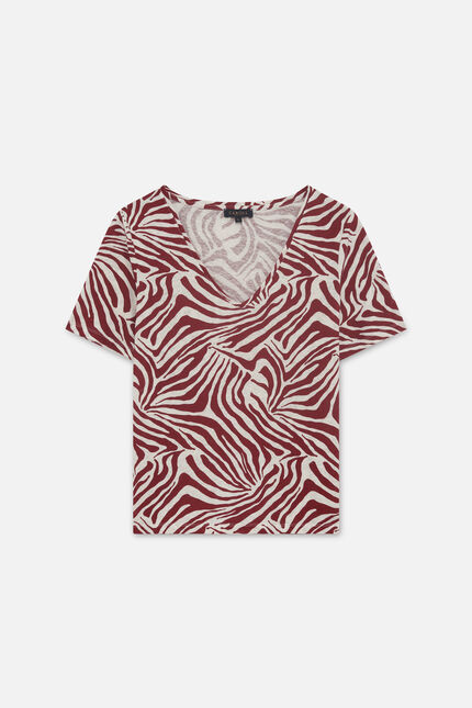 T-shirt Tmario bordeaux damen