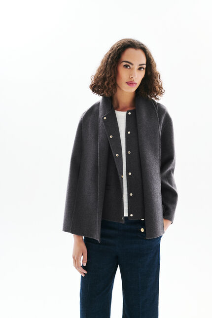 Manteau Gentiane gris femme
