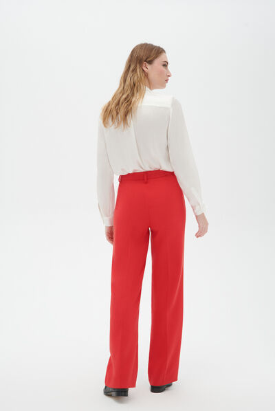 Pantalon psandri rouge femme