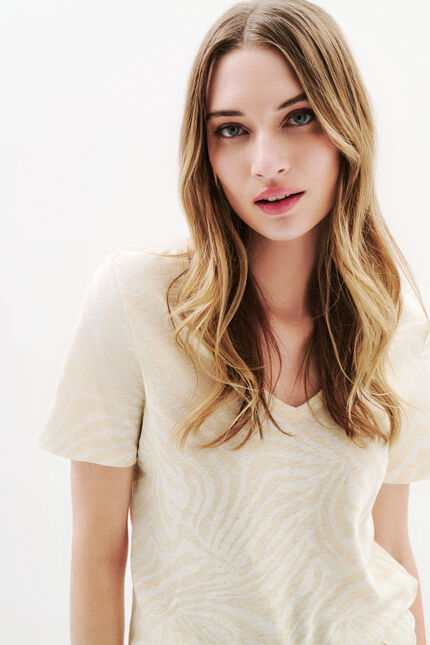 T-shirt Tmario creme femme