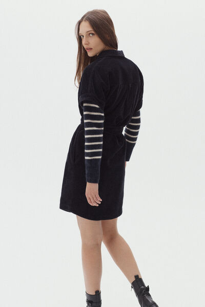 robe thea bleu marine femme