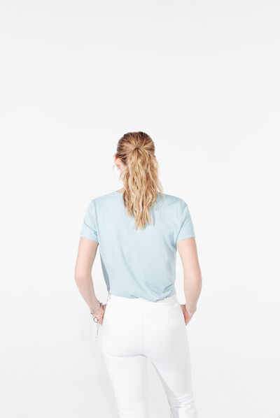 T-shirt Nessa verde chiaro donna