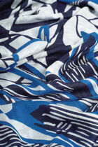 livy scarf navy blue woman